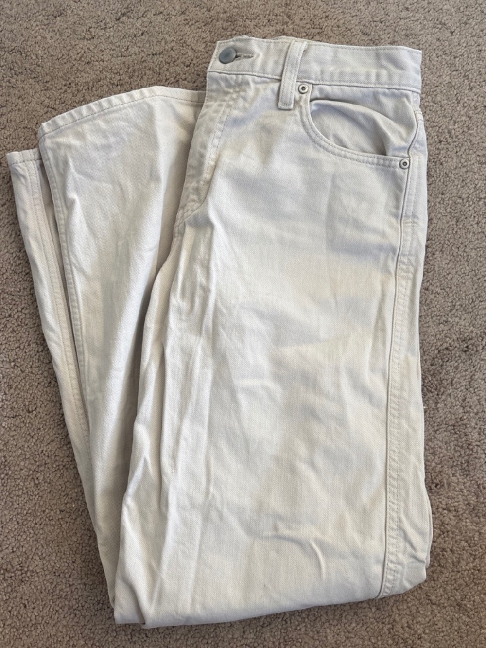 Uniqlo wide straight denim jeans